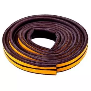 Уплотнитель резиновый PROFITRAST, профиль Р, 6м, коричневый