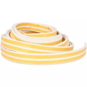 Уплотнитель самоклеящийся, профиль E в нарезке, 9х4 мм, 10 м, белый