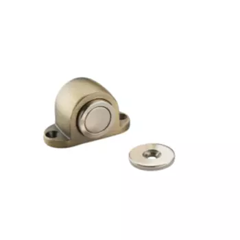 Упор дверной магнитный напольный, матовая бронза