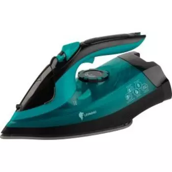 Утюг беспроводной Leonord LE-1807U, 2600 Вт, паровой удар, керамическая подошва, бирюзовый