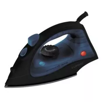 утюг LUMME LU-IR1137A черный/синий, 1800Вт, подача пара 30г/мин, мелаллокерам.