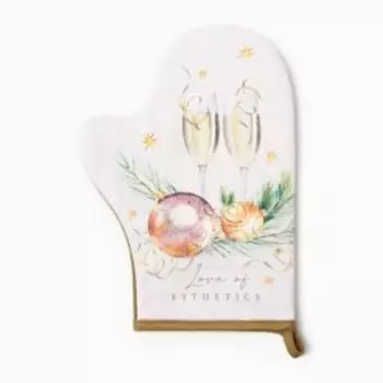 Варежка-прихватка Этель Еsthetics, 20х28 см, саржа 190г/м2, бежевый