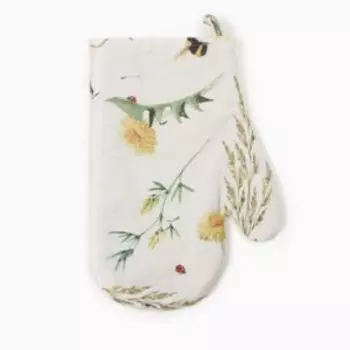 Варежка-прихватка Этель Одуванчики, 20х27 см, саржа