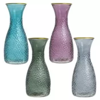 Ваза, 10.5х10.5х25 см, кувшин, стекло, в ассортименте