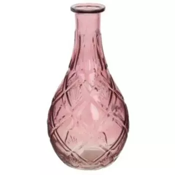 Ваза, 11х23 см, розовый