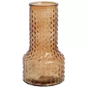Ваза, 14х14х25.5 см, стекло, бежевый