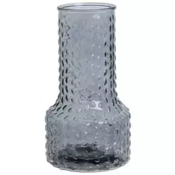 Ваза, 14х14х25.5 см, стекло, серый