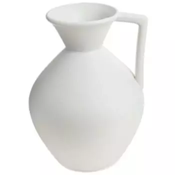 Ваза, 15х15х22 см, кувшин, керамика, белый