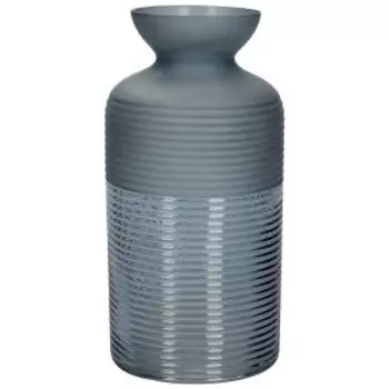 Ваза, 25 см, стекло, голубой