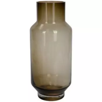 Ваза, 28 см, стекло, коричневый