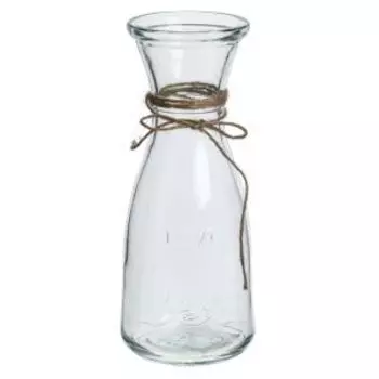 Ваза, 8х8х20.5 см, кувшин, стекло, бесцветный прозрачный