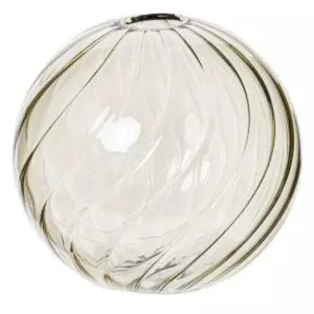 Ваза, 9х9х9.5 см, шар, стекло, прозрачный
