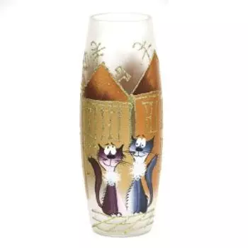 Ваза Б2 Студио, 25 см, бочка, стекло