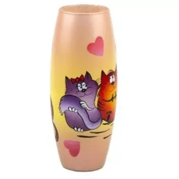 Ваза Б2 Студио, 25 см, бочка, стекло