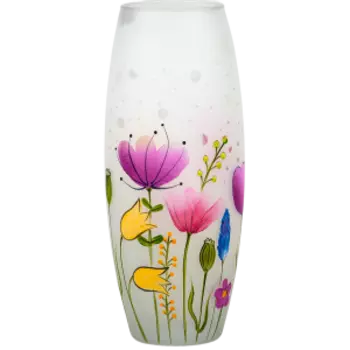 Ваза Б2 Студио, 25 см, бочка, стекло