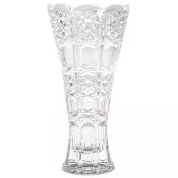 Ваза Crystal Bohemia Снежинки, конус, 20 см, хрусталь