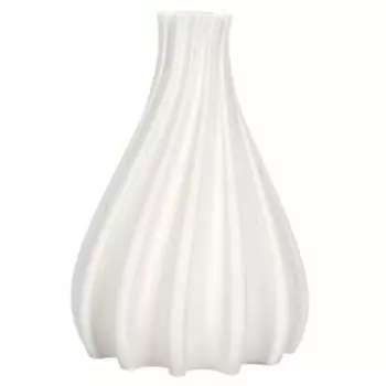 Ваза декоративная Декантер, 17х11х11 см, гипс, белый