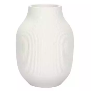 Ваза декоративная Лаос, 16х11х11 см, гипс, белый