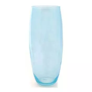 Ваза Evis Фестиво, 30 см, бочонок, голубой