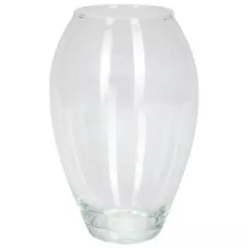 Ваза Evis Клавдия средняя, 9х20х12 см, 1.6 л, бочонок, стекло