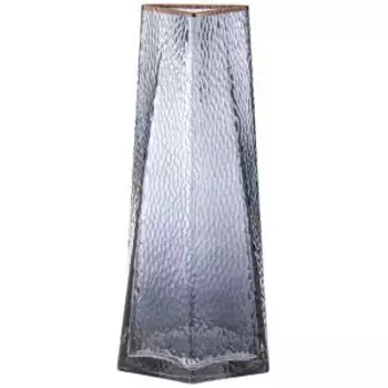 Ваза Lefard, 27х13 см, графит с золотым краем