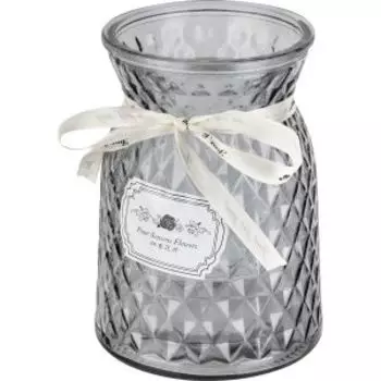 Ваза Mallony Romantica, 16х10.2х11.5 см, стекло, синий