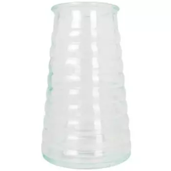 Ваза NiNaGlass Конориф 1, 19.5 см, конус, стекло, прозрачная