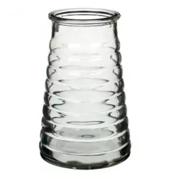 Ваза NiNaGlass Конориф 1, 19.5 см, конус, стекло, серый