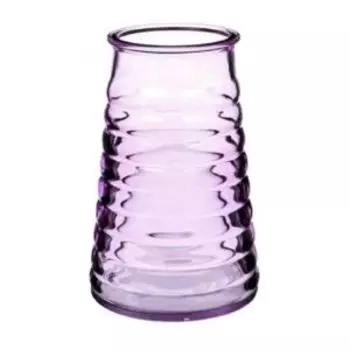 Ваза NiNaGlass Конориф 1, 19.5 см, конус, стекло, сиреневый