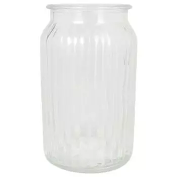 Ваза NiNaGlass Реана 1, 20 см, прямоугольная, стекло, прозрачная