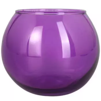 Ваза Pasabahce Enjoy Flora, 7х7х7.9 см, стекло, фиолетовый
