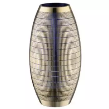 Ваза Вещицы, овал с золотым напылением, 15.5х15.5х30 см, стекло, золотой