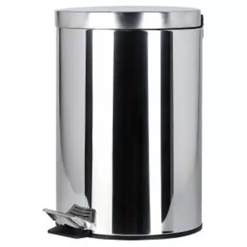 Ведро для мусора Домовой с педалью, 12 л, нерж. сталь