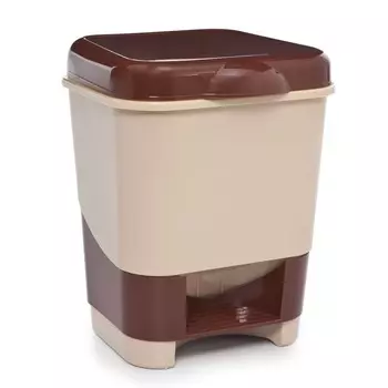 Ведро для мусора Полимербыт, с педалью, цвет в ассортименте, пластик, 8 л
