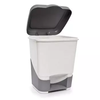 Ведро для мусора Полимербыт, с педалью, цвет в ассортименте, пластик, 20 л