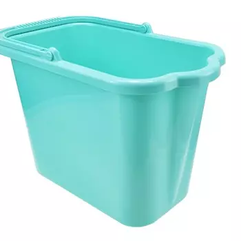 ведро IDEA прямоугольное, аквамарин, 9,5л