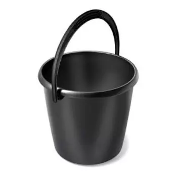 Ведро Martika Соло, 7 л, круглое, пластик, черный
