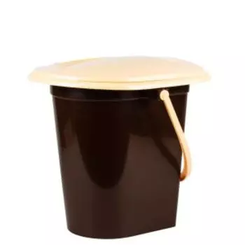 Ведро-туалет Альтернатива, 17 л, коричневый