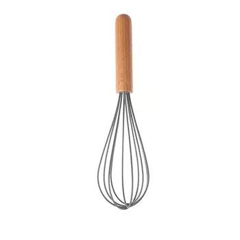 Венчик, 26 см, дерево/нерж. сталь/силикон