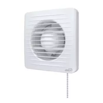 Вентилятор c антимоскитной сеткой, 100 мм, шнуровой тяговой выключатель