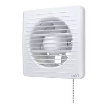 Вентилятор c антимоскитной сеткой, 125 мм, шнуровой тяговой выключатель