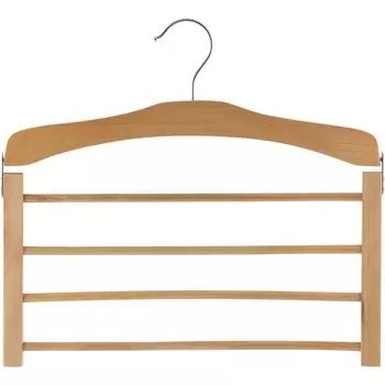 Вешалка для брюк Рыжий Кот, деревянная, 4 перекладины, 39,1 х 33,2 х 1,52 см