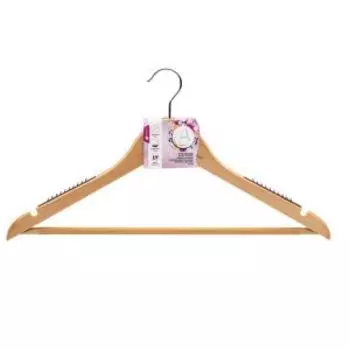 Вешалка для одежды Apollo Couture с антискользящими накладками, 44.5 см, дерево
