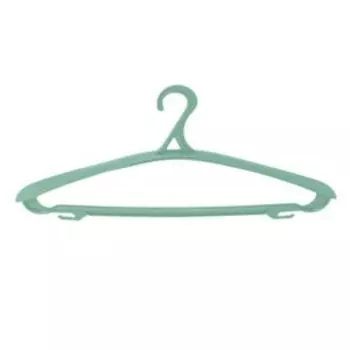 Вешалка для одежды Архимед, р.48-50, пластик, зеленый цвет, широкие плечи