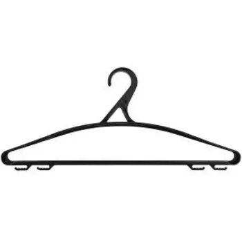 Вешалка для одежды Idea универсальная, 43 см, размер 48-50, пластик, черный