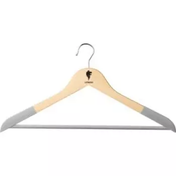 Вешалка для одежды Leonord, 44.5 см, флокированная, дерево