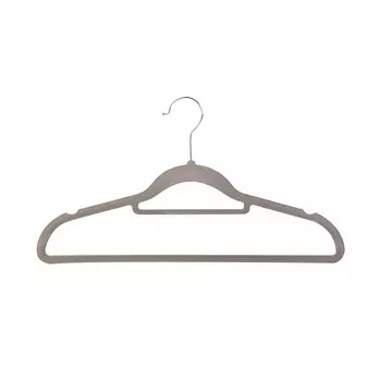 Вешалка для одежды с вельветовым покрытием, 41,5 х 23 см, полиэстер, сталь