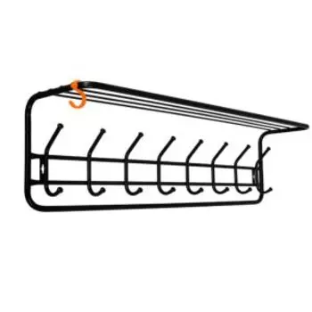 Вешалка с полкой 100, черный