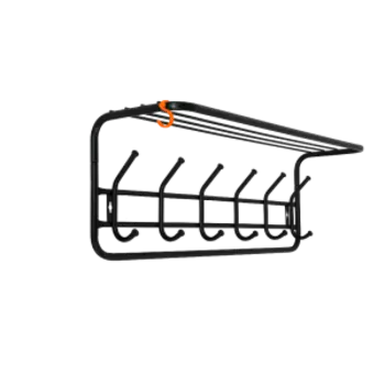 Вешалка с полкой 80, черный