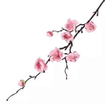 Ветка декоративная Poetry in Flowers Сакура, 3х3х42 см, розовый